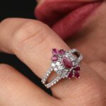 Daily Dazzle Diamond Ring with Ruby - Image 2