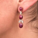 Daily Dazzle Diamond Earrings with Ruby - Image 2