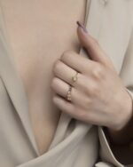 Lock Fancy Black Diamond Ring - Image 2