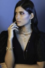 Oummi Diamond Earrings with Fancy Black Diamond - Image 2