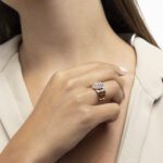 Chain Classic  Diamond Ring with Baguette - Image 2