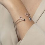 Evil Eye Diamond Bracelet with Black Diamond and Sapphire - Image 3