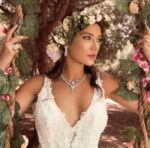 Bridal Diamond Necklace with fancy-cut diamond - Image 3