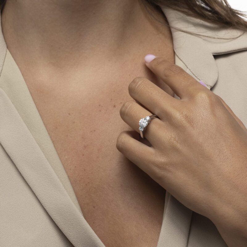 Solitaire Diamond Engagement Ring - Image 2