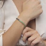Tennis Bracelet with Ruby  Emerald and Sapphire - Image 2