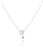Daily Dazzle Diamond Necklace with Ruby - Image 3