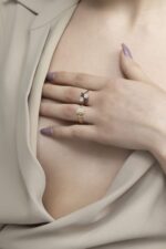 Daily Dazzle Diamond Ring with Fancy Black Diamond - Image 2