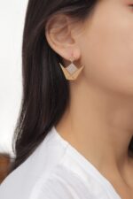 Emblem Diamond Earrings - Image 3