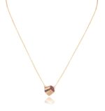 Tarboush Diamond Necklace with Ruby - Image 3