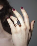 Bullet Black Diamond Ring - Image 3
