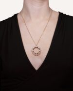Oummi Necklace with Black Diamond and Pearls - Image 2