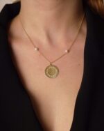 Oummi Gold Necklace with Pearls - Image 2