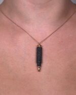 Bullet Black Diamond Necklace - Image 2