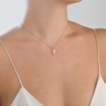 Initials Gold Necklace Letter Y - Image 2