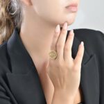 Zodiac Gold Ring Pisces - Image 2