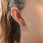 Leaves Diamond Earrings - Image 2