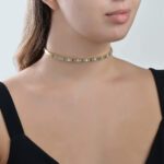Daily Dazzle Diamond Choker with Precious Stones - Image 2