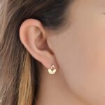 Lotus Gold Earrings - Image 2