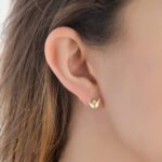 Emblem Gold Earrings - Image 2