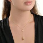 Daily Dazzle Gold Necklace with Pearls - Image 2