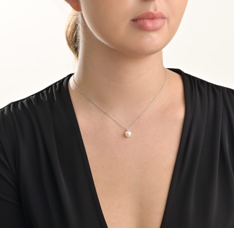 Daily Dazzle Diamond Necklace with Pearls - Image 2