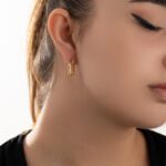 Love Lock Gold Earring - Image 2