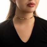 Daily Dazzle Gold Choker with Enamel