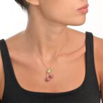 Exotic Summer Cherry Diamond Necklace - Image 2