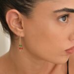 Daily Dazzle Summer Cherry Gold Earrings - Image 2