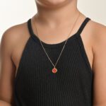 Kids Smiley Necklace with Enamel - Image 2