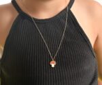 Kids Mushroom Necklace with Enamel - Image 2