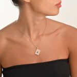 Cards Diamond Necklace with Ruby - Image 2