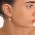 Spider Web Gold Earrings - Image 2