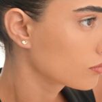 Daily Dazzle Summer Heart Gold Earrings - Image 2