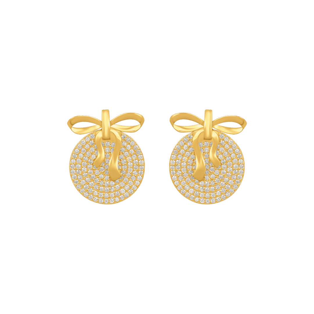 Earrings, Yellow gold earring, Fall jewelry designs