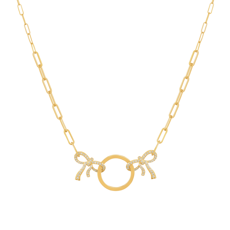 White gold necklace