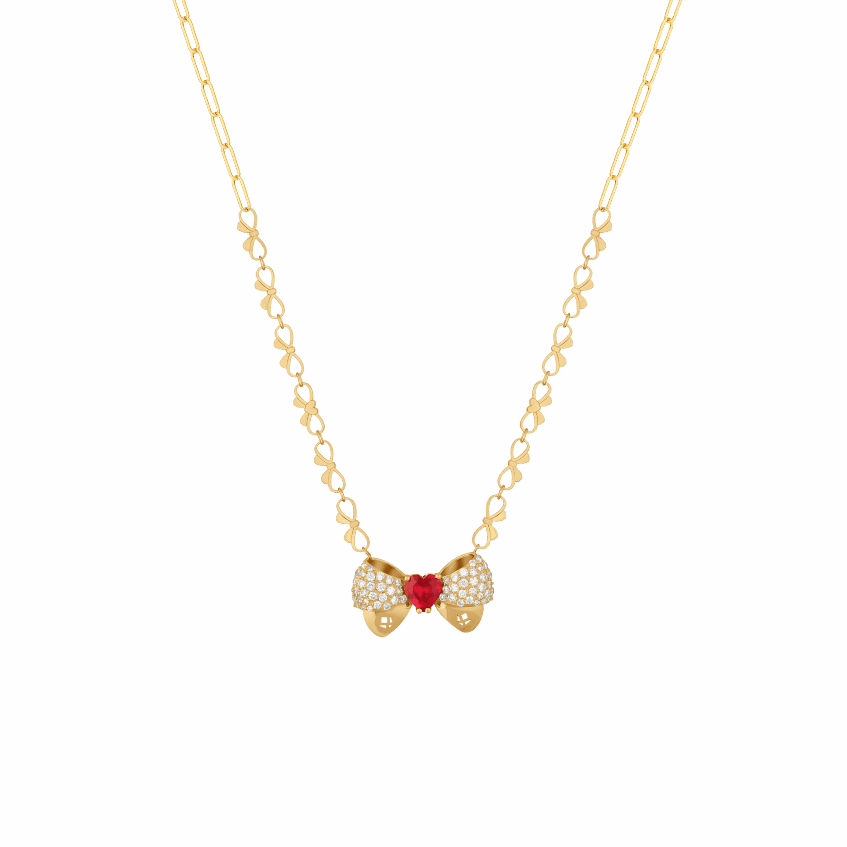 FDPVRW6556AT1FA0ARHGY Mon Amour Ruban Diamond Necklace - Image 1