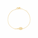 Tennis Racquet Gold Bracelet