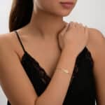 Tennis Racquet Gold Bracelet - Image 2