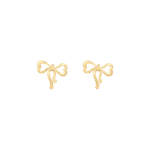 Mon Amour Ruban Gold Earrings