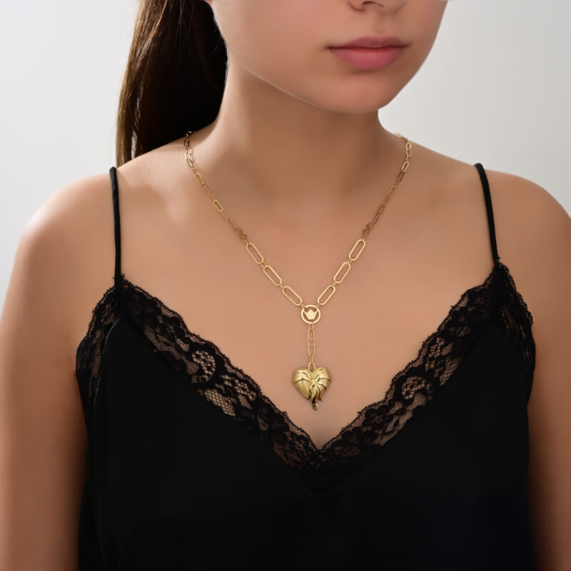 Mon Amour Ruban Gold Necklace - Image 2