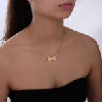 Mon Amour Ruban Gold Necklace - Image 2