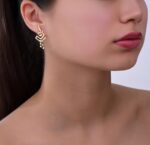 Oummi X Ruban Gold Earrings - Image 2
