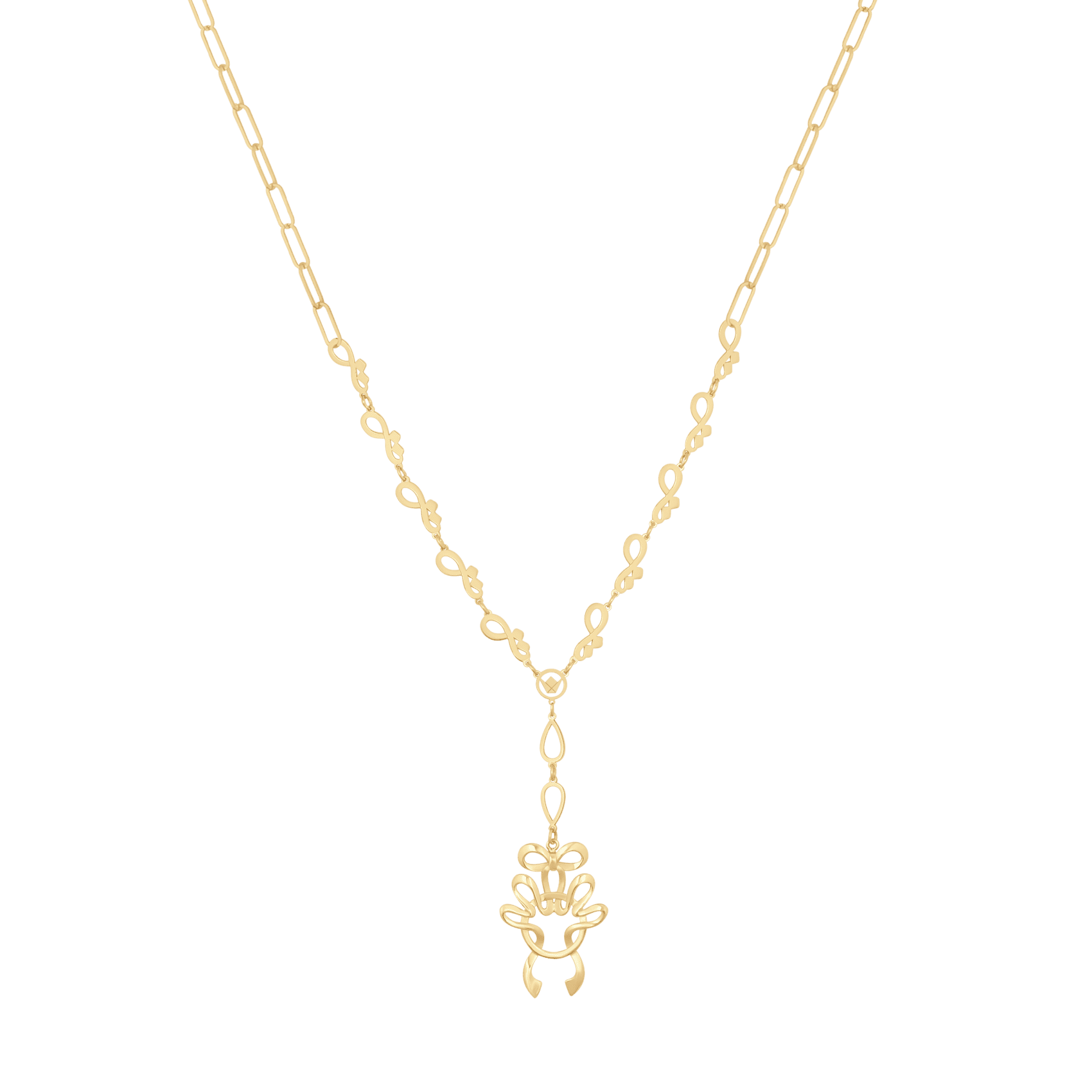FGPMRW7703AG3010P000Y Oummi X Ruban Gold Necklace - Image 1