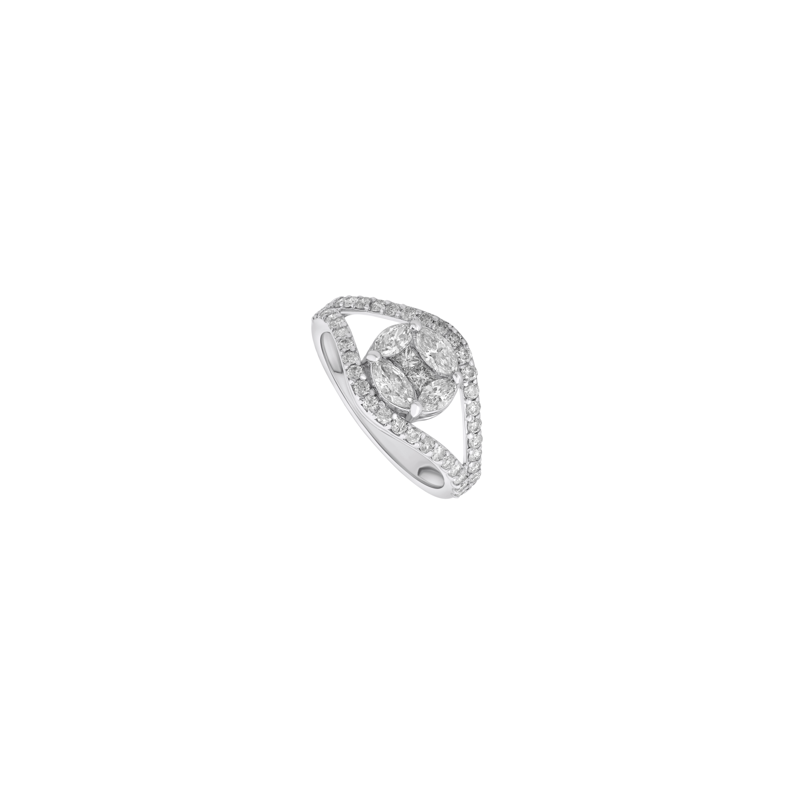 FDRWAW4231IT1F13NDMSW Waves Bridal Collection Diamond Ring - Image 1