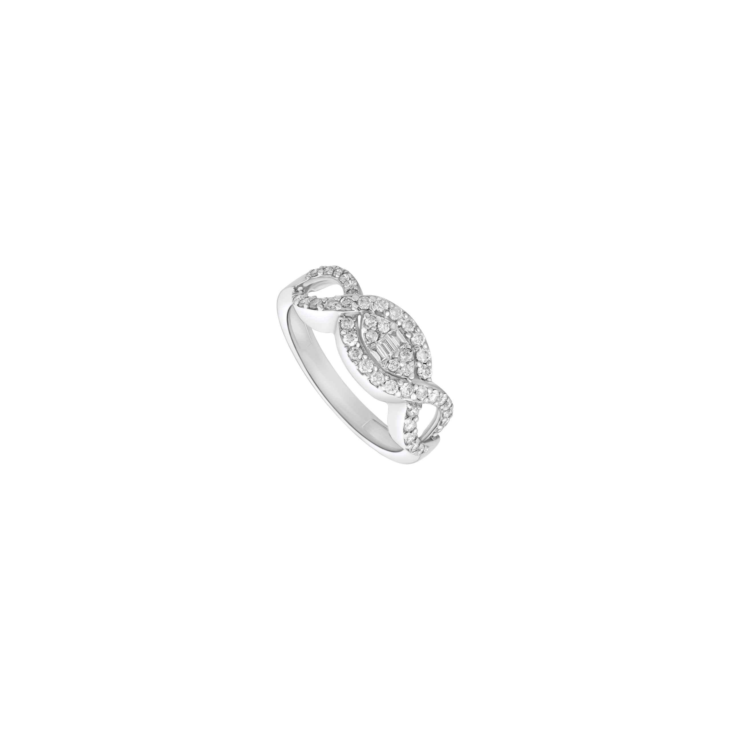 FDRWAW4233AT1F13CDBSW Waves Bridal Collection Diamond Ring - Image 1