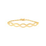 Waves Bridal Collection Gold Bracelet