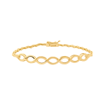 Waves Bridal Collection Gold Bracelet