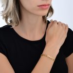 Waves Bridal Collection Gold Bracelet - Image 2