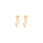 Waves Bridal Collection Gold Earrings